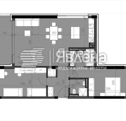 Photo 2 — Three-room apartment in Karsiyaka with three aspects