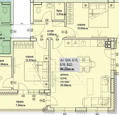 Photo 2 — Spacious 3-room apartment in Karsiyaka, Plovdiv