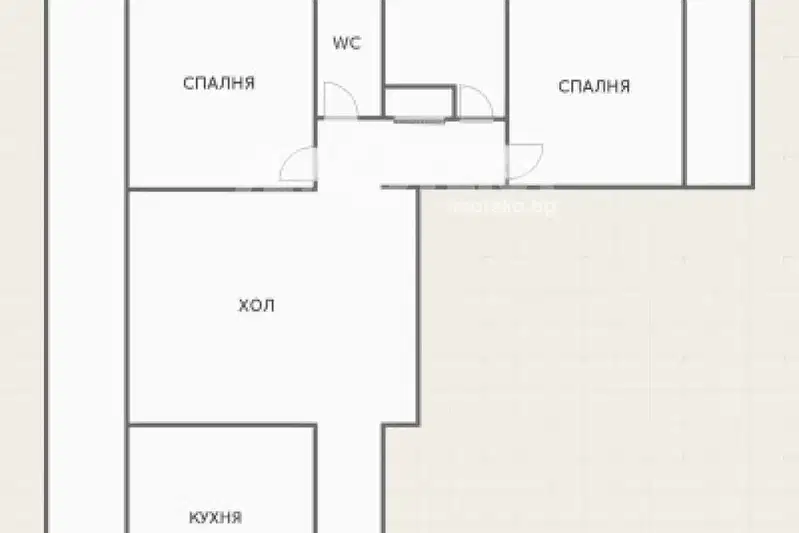 Three-room apartment with two terraces in Karshiyaka, Plovdiv