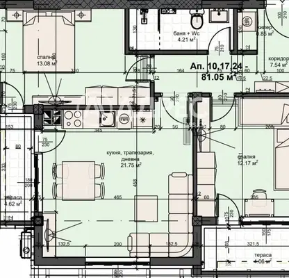 Photo 5 — Spacious 3-room apartment in Karsiyaka, Plovdiv with elevator