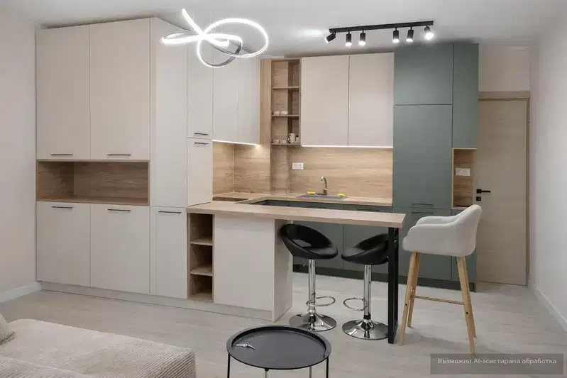 One-room apartment in Karsiyaka, Plovdiv with luxury renovation