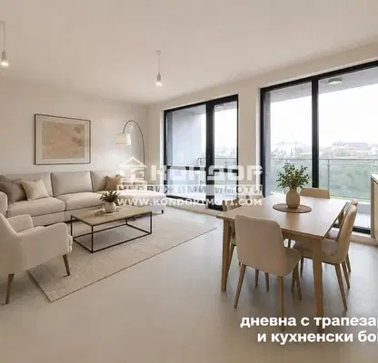 Снимка 3 — Двустаен апартамент с панорамна тераса в Остромила, Пловдив
