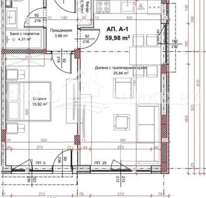 Photo 5 — Two-room apartment in Ostromila with elevator and parking space