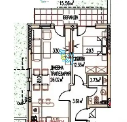 Photo 2 — Two-room apartment with yard in Ostromila, Plovdiv