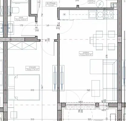 Photo 4 — Two-room apartment in Proslav with modern construction