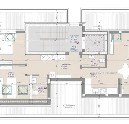 Photo 2 — Three-room apartment with large terrace in Proslav, Plovdiv