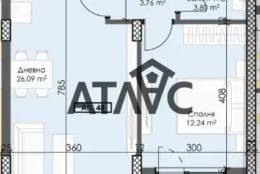 Two-room apartment in Trakiya with panoramic view, Plovdiv