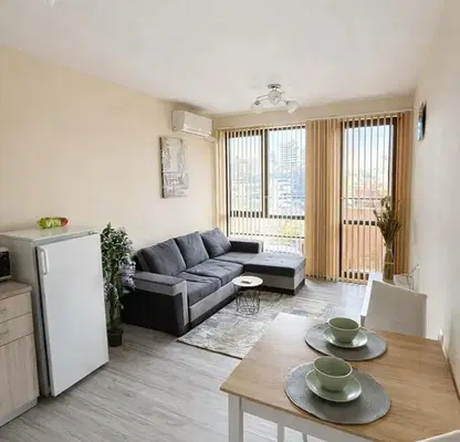 Photo 2 — Two-room apartment in Yuzhen, Plovdiv with elevator and security