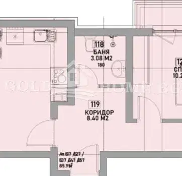 Снимка 2 — Тристаен апартамент в Южен, Пловдив с две тераси