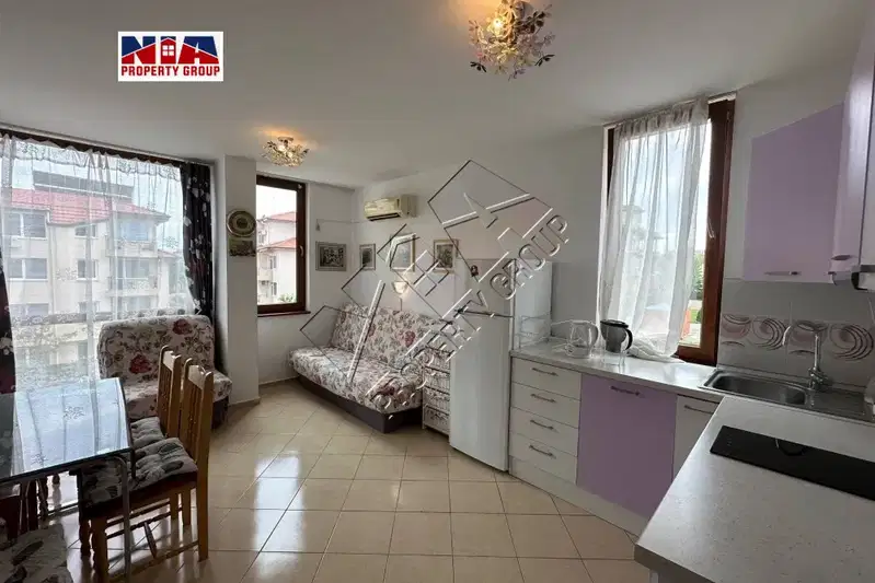 Two-room apartment in Ravda village with terrace near the sea