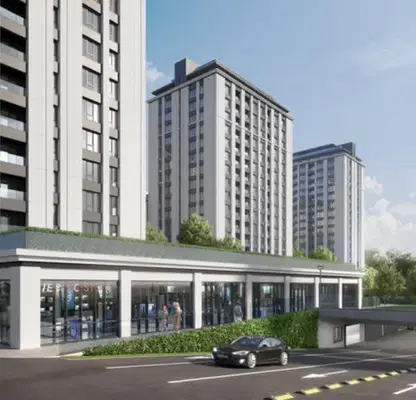 Photo 2 — Two-room apartment in Banishora with parking space and video surveillance