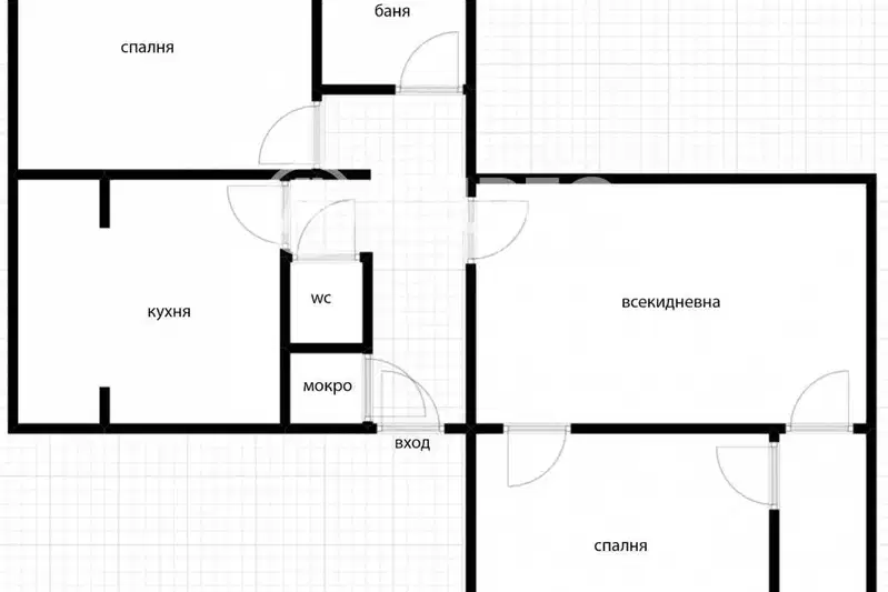 Three-room apartment with Vitosha view in Borovo, Sofia
