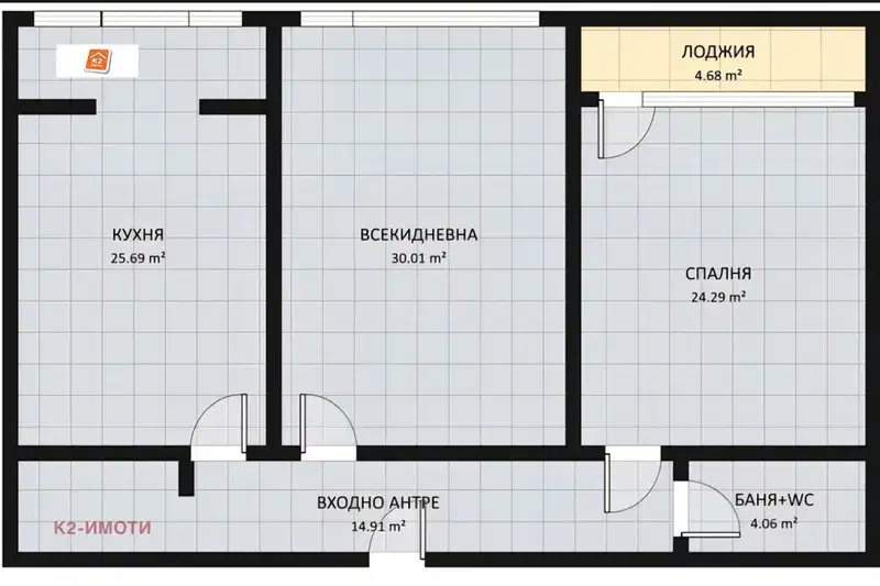 3-bedroom apartment in Sofiya, Borovo