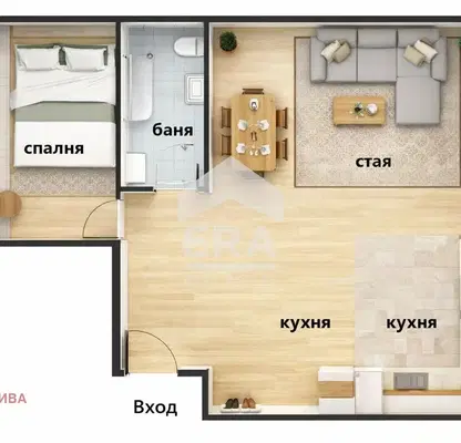 Photo 2 — Spacious 2-room apartment in Center with balcony