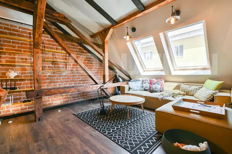 Three-room apartment in Center, Sofia, on top floor