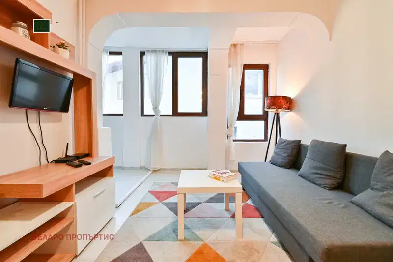 Spacious 2-room apartment in Center, Sofia with balcony