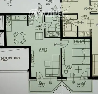 Photo 2 — Two-room apartment with small yard in Dragalevtsi, Sofia