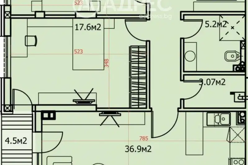 Three-room apartment in Dragalevtsi with modern construction