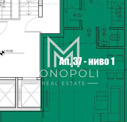 Снимка 2 — Тристаен мезонет в Дружба 1 с асансьор и ново строителство
