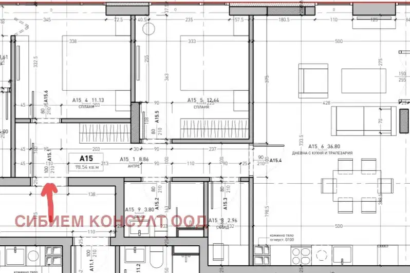 Тристаен апартамент с югоизточна тераса в Дружба 2, София