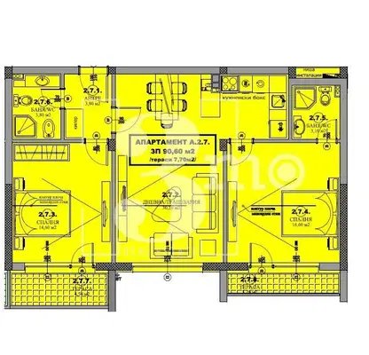 Photo 4 — Three-room apartment with terrace in Druzhba 2, Sofia