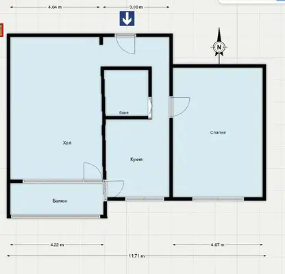 Photo 2 — Three-room apartment with large terrace in Geo Milev, Sofia