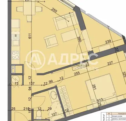 Photo 2 — Two-room apartment in Hadzhi Dimitar with terrace and elevator