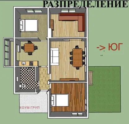 Photo 4 — 4-room apartment in Ivan Vazov with parking space and yard