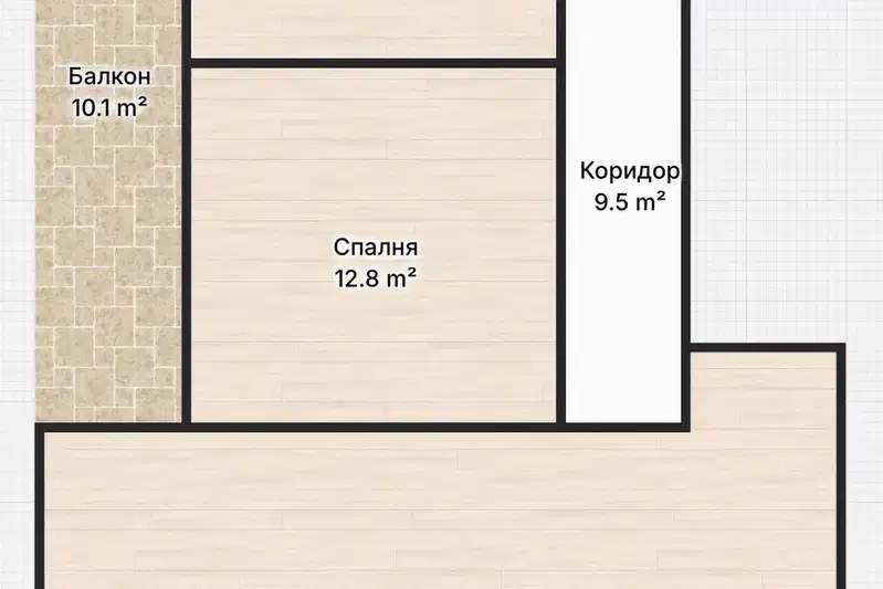 Spacious 3-room apartment in Iztok with large terrace