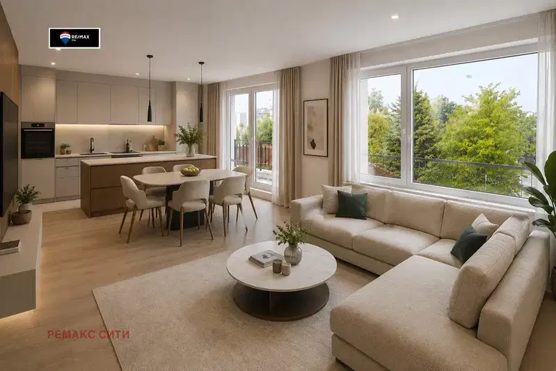 Three-room apartment with south aspect in Krastova vada, Sofia