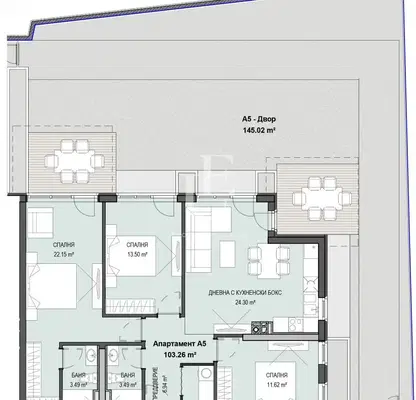 Photo 5 — Spacious 4-room apartment with yard in Krastova vada, Sofia