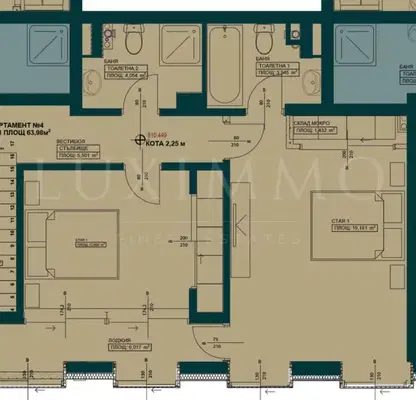 Photo 3 — Three-room maisonette with yard in Krastova vada, Sofia