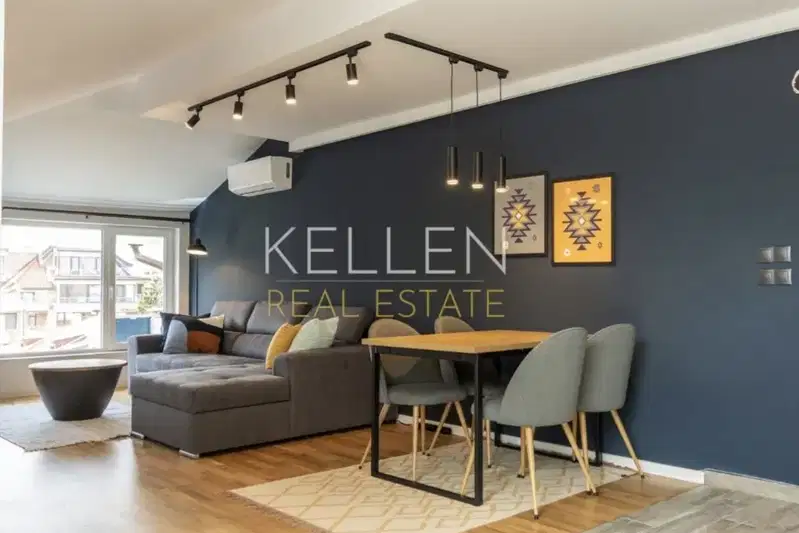 Three-room apartment with terrace and Vitosha view in Lozenets