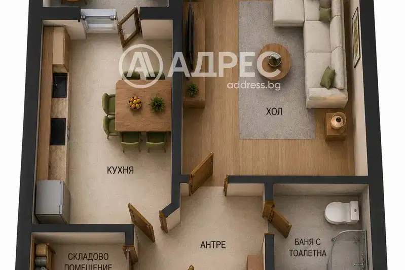Two-room apartment with large terrace in Lyulin 1, Sofia