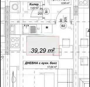 Снимка 2 — Едностаен апартамент с тераса в Люлин 10, София
