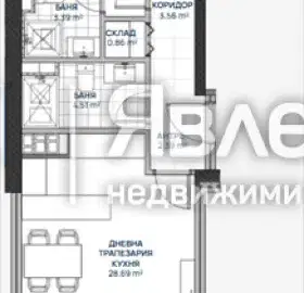 Photo 2 — Three-room apartment in Lyulin 2 with balcony and elevator