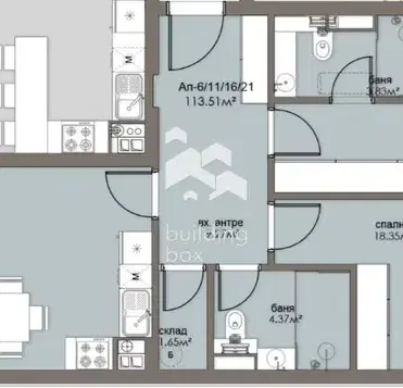 Photo 3 — Three-room apartment with two loggias in Lyulin 5, Sofia