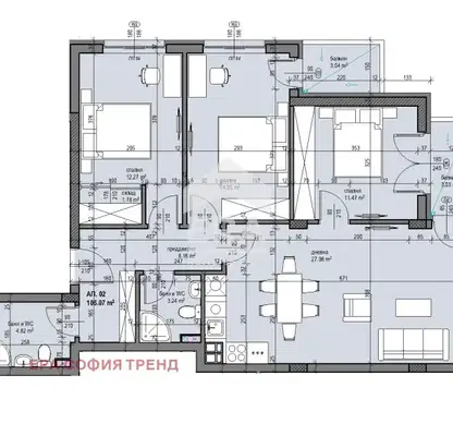 Photo 3 — Four-room apartment with two terraces in Lyulin 9, Sofia
