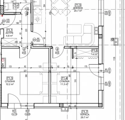 Photo 4 — Three-room apartment with panoramic terrace in Malinova dolina, Sofia
