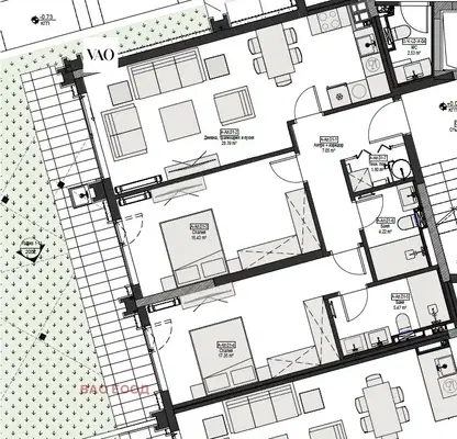 Снимка 4 — Тристаен апартамент с двор в Малинова долина, София