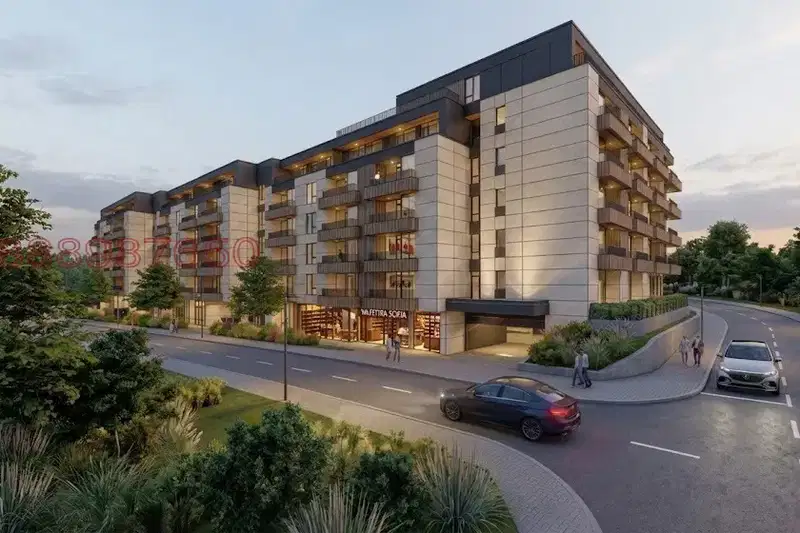 2-room apartment in Manastirski Livadi with terrace in gated complex