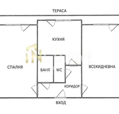 Снимка 5 — 3-стаен апартамент в Младост 1 с тераса и възможност за преустройство