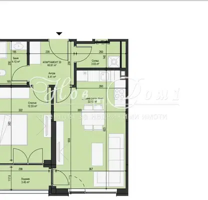 Photo 4 — Two-room apartment in Mladost 4 with loggia and elevator