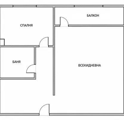 Photo 2 — Two-room apartment in Mladost 4 with balcony and basement