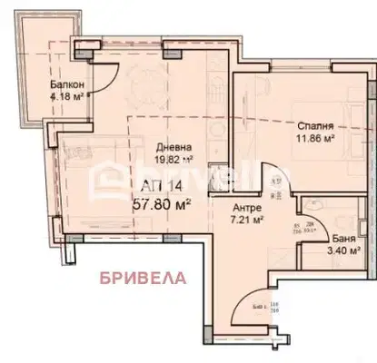 Снимка 4 — Двустаен апартамент в Модерно предградие с паркомясто