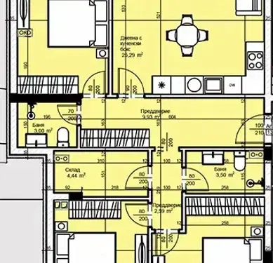 Photo 4 — Four-room apartment in Nadezhda 1 with two terraces