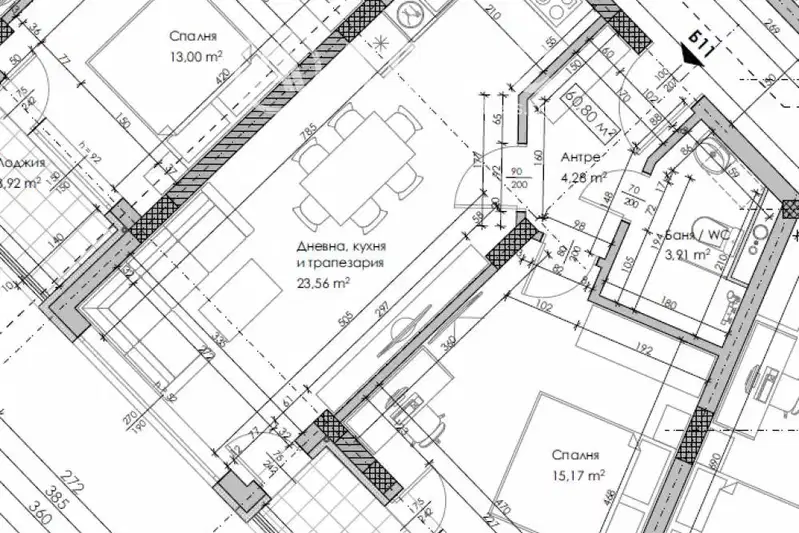 Two-room apartment with balcony in Obelya 1, Sofia
