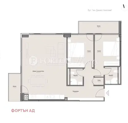 Снимка 2 — Тристаен апартамент с две тераси в Оборище, София
