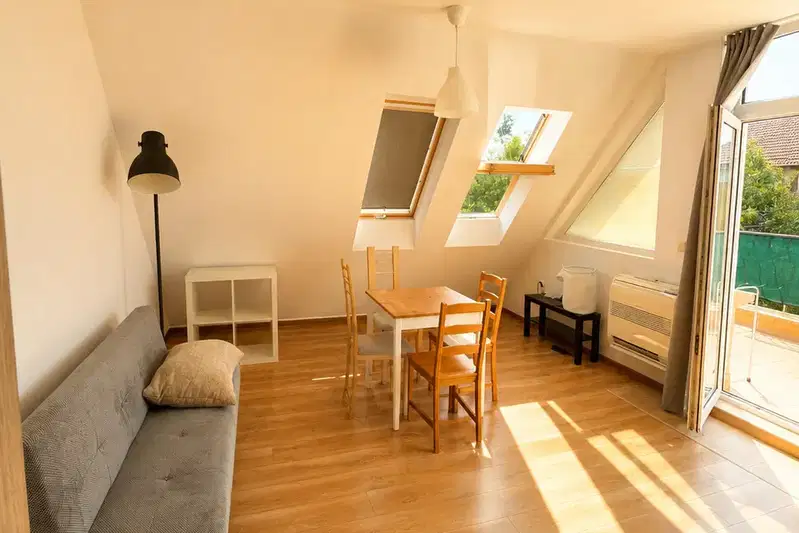 Two-room apartment with panoramic terrace in Oborishte, Sofia