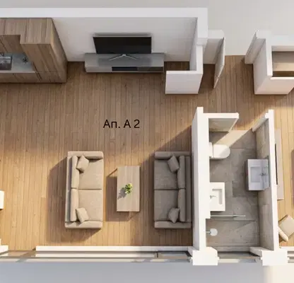 Photo 3 — Two-room apartment with loggia in Ovcha kupel, Sofia
